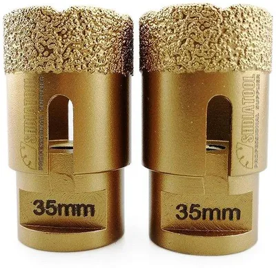 Produktbild von Famanu Diamantbohrkrone Set 35 mm M14 - für Fliesen, Granit und Stein