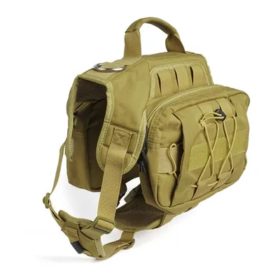 Produktbild von Tekoo Hunde-Geschirr mit Taschen & Griff, Verstellbar für Outdoor & Trekking, Größe L