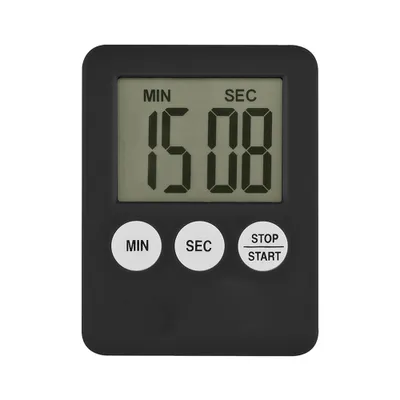 Produktbild von Dünnes Kochtimer Timer Küche Zeit Countdown Wecker Backpizza -Werkzeug-Schwarz