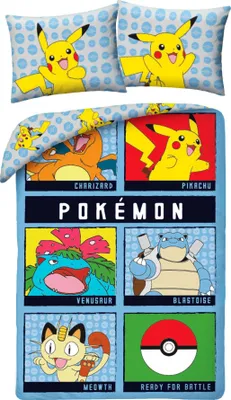 Immagine prodotto di HALANTEX Lino incluso ritratto Pokémon Cotone, 140/200, 70/90 cm
