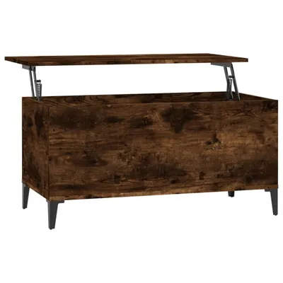 Produktbild von vidaXL Couchtisch Räuchereiche 90x44,5x45 cm Holzwerkstoff
