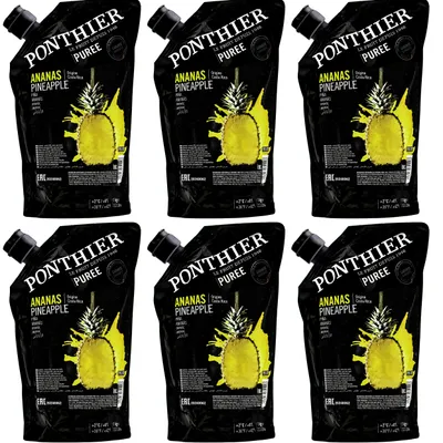 Produktbild von Ponthier ANANAS PÜREE Frucht-Mark-Püree 6x 1KG