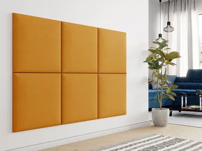 Obrázek produktu pro Čalouněný panel 60x60 PAG - žlutý