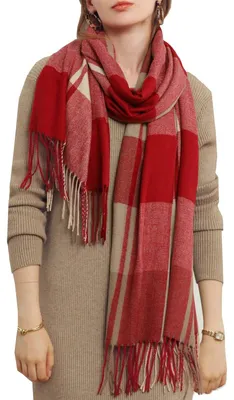 Produktbild von Schal – Kaschmir – Rot – 70 x 180 cm