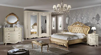Produktbild von Doppelbett Schlafzimmer Nachttisch mit 3 Schubladen Möbel Design Weiß 3tlg.