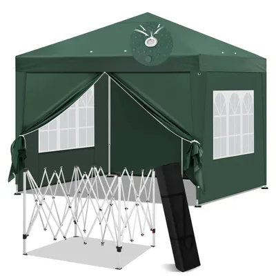 Produktbild von Pavillon – Gartenpavillon – Partyzelt – Gartenzelt – Pop-up-System – Stabil – Faltzelt – mit Seitenteilen