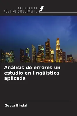 Produktbild von Análisis de errores un estudio en lingüística aplicada