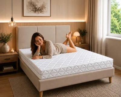 Immagine prodotto di Materasso a molle insacchettate a 7 zone, dimensioni 100x200 cm, livello di comfort H3, altezza 20 cm, con elevata capacità di adattamento, traspirante, in schiuma fredda, rivestimento lavabile fino a 60 °C, colore bianco, adatto a un peso massimo di 100 kg