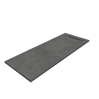 Produktbild von SANYCCES SIENA Rechteckige Duschwanne SanyDur Gel Coat 180 x 80 cm, Fossil grau