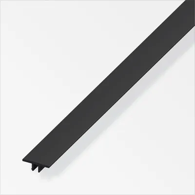 Produktbild von coaxis®-Abdeckleiste 1 m, 16 mm PVC (Kunststoff) glatt schwarz