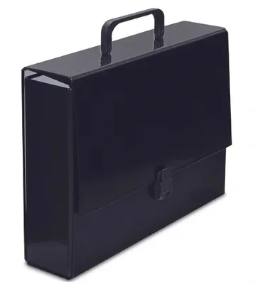Produktbild von Premium Schwarze Business-Aktentasche – Eleganter A4 Aktenkoffer mit Tragegriff für den täglichen Berufseinsatz