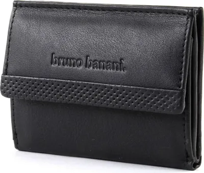 Produktbild von bruno banani Leder Geldbörse RFID-Safe Mini Wallet High Black schwarz