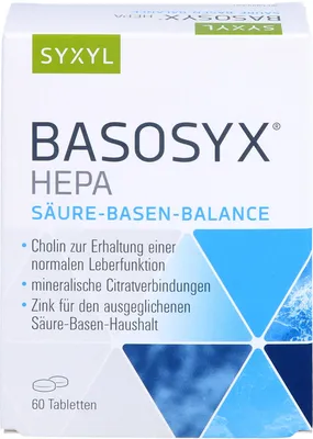 Immagine prodotto di SYXYL BASOSYX Hepa Compresse per l'equilibrio acido-base, 60 compresse