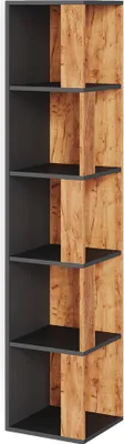 Produktbild von Vicco rohová polica Lio, 33,3 x 162,2 cm, Goldkraft dub/antracit