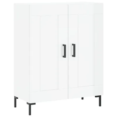 Obrázek produktu pro Příborník bílý s vysokým leskem 69,5x34x90 cm kompozitní dřevo