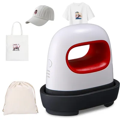 Produktbild von Mini-Heißpresse, Plotter-Heißpresse mit isolierter Sicherheitsbasis, Bügelpresse für Hemden, Schuhe, Heimwerker, H-TV-Vinyl-Projekte