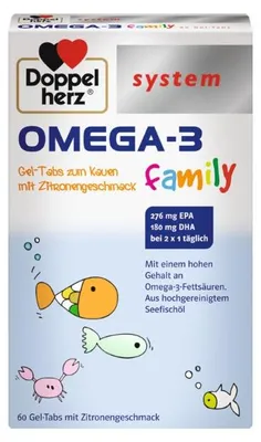 Produktbild von Doppelherz system OMEGA-3 family, 60 St. Tabletten