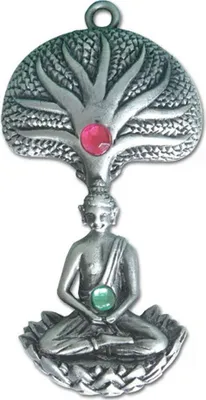Produktbild von Buddhabaum klein Anhänger Schmuck - Buddha - 42x20mm