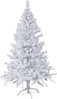 Image de Sapin de Noël 180 cm avec support blanc