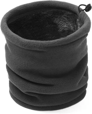 Produktbild von Famanu Fleece Halswärmer mit elastischem Design - Schwarz