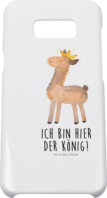 Produktbild von Mr. & Mrs. Panda Samsung Galaxy S8 plus Handyhülle  Lama König - Weiß - Geschenk, Hülle, Handy Case, Lamas, Cover, Vorgesetzter, Abitur, Freundin