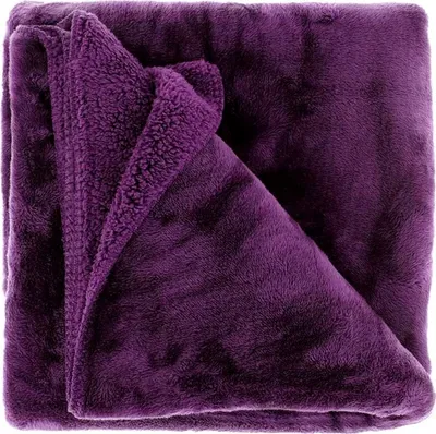 Produktbild von Unique Living – Plaid Torvah – 150 x 200 cm – Dunkelviolett
