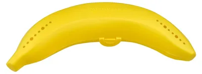 Produktbild von Fackelmann Bananentresor, Aufbewahrungsbox für Bananen, robuster Behälter aus Kunststoff (Farbe: Gelb)