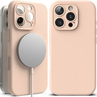 Produktbild von Ringke Silikon Magnetisch Magsafe Iphone 16 Pro Max Rosa Sand