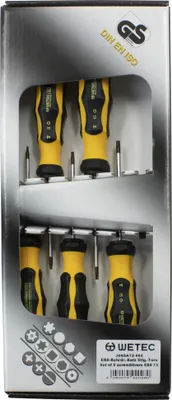 Obrázok produktu pre Sada skrutkovačov WETEC Torx, ESD, 5-dielna (sada presných skrutkovačov)