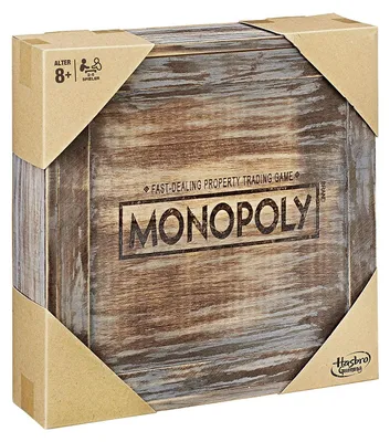 Produktbild von Hasbro - Monopoly Holz Sonderedition Brettspiel Gesellschaftsspiel