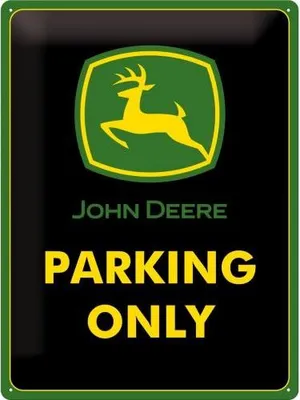 Zdjęcie produktu dla Metalowy Plakat 30 X 40Cm John Deere Parking
