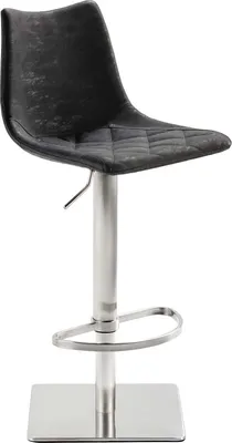 Produktbild von Barstuhl Mayer Sitzmöbel 1275 43 x 50 x 85 cm Edelstahl schwarz