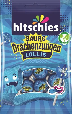 Produktbild von hitschies Saure Drachenzungen Lollis 8er