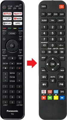 Produktbild von Fernbedienung geeignet für PANASONIC TX-75JXW944