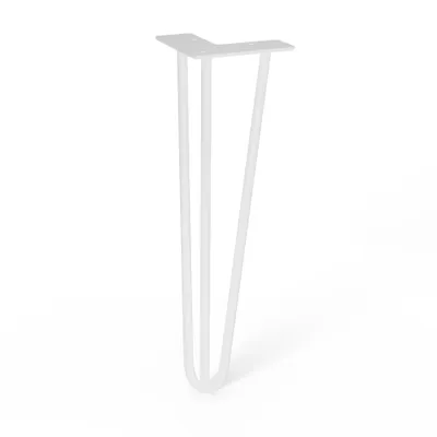 Obrázek produktu pro Walteco Nábytková noha Hairpin, výška 406 mm, 3ramenná, bílá