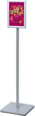 Produktbild von Showdown Infoständer Design Standard - DIN A4 - Aluminium / Stahl - Silber