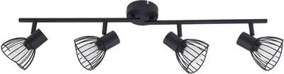 Produktbild von Lindby Deckenleuchte Piena, schwarz, 4-flg., Metall, 70cm