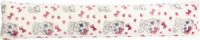 Obrázok produktu pre Valcovitý vankúš – 15 x 85 cm – ružový, biely