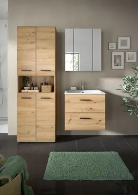 Produktbild von Badezimmer-Set >Ice< in artisan oak - 135x185x46cm (BxHxT)