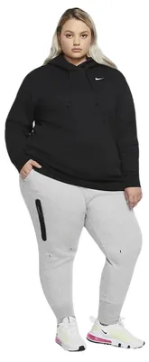 Image de Nike W NSW TCH FLC ESSNTL HR PLUS DA2043-063, couleur gris, taille 3X