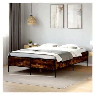 Produktbild von Bettgestell ohne Matratze, Raucheiche, 120 x 200 cm
