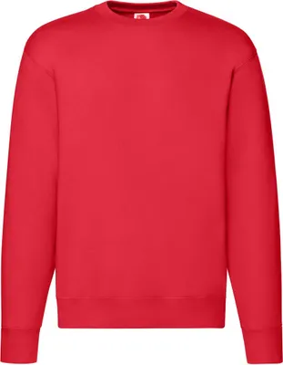 Image de Fruit of the Loom - Sweat-shirt "Premium" à empiècement pour homme FK2438 (L) (Rouge)