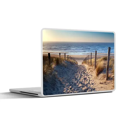 Produktbild von MuchoWow® Laptop Aufkleber Sticker Cover Sand - Strand - Düne - Meer - Sommer 25x18 cm - Laptop-Deko