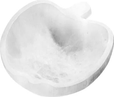 Produktbild von Selenit Apfelschale 12x13cm – Schale für Schmuck, Edelsteine und Meditation