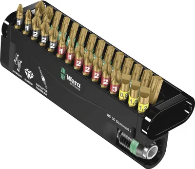Image de Wera - Assortiment d'embouts, Bit-Check 30 Diamond 1, 30 pièces ; 5057431001