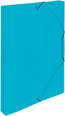 Immagine prodotto di Scatola in PP con gomma A4 - Linee blu