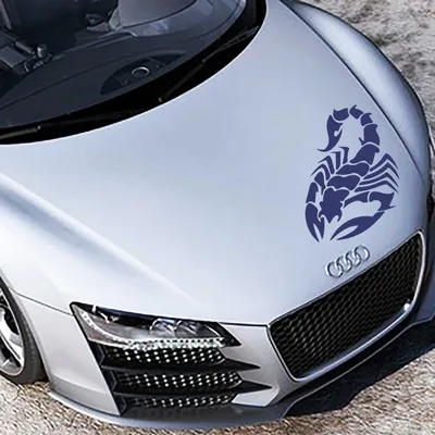 Produktbild von Aufkleber - Autoaufkleber "Skorpion" 70cm x 46cm königsblau - Tuning Carystyling Heckscheibe Auto