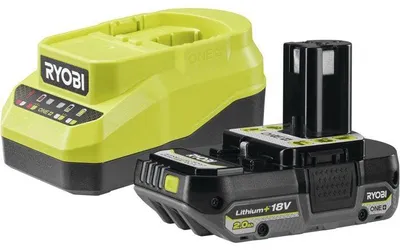 Image de Kit batterie RYOBI 2Ah + chargeur 18V ONE+ - RC18120A-120C