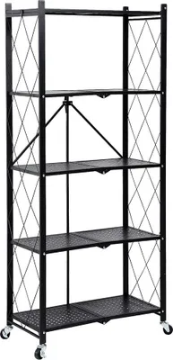 Immagine prodotto di Scaffale da cucina pieghevole e mobile in metallo