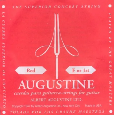 Produktbild von Augustine red - e1 Einzelsaite, normal tension